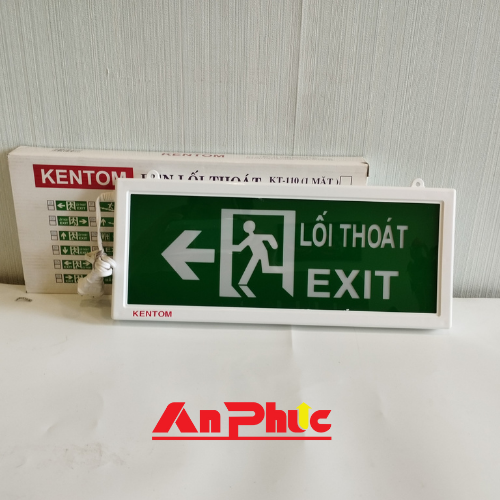 Đèn Exit thoát hiểm 1 mặt Kentom