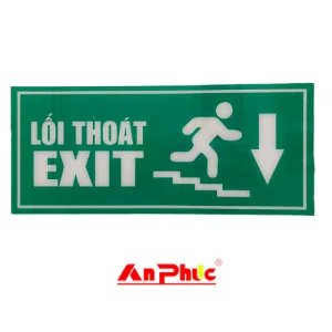 Biển exit thoát hiểm dạ quang