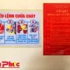 Bộ nội quy và tiêu lệnh bằng mica