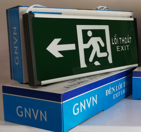 Đèn Exit thoát hiểm GNVN loại 1 mặt