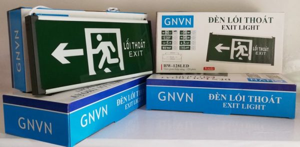 Đèn Exit thoát hiểm GNVN loại 2 mặt