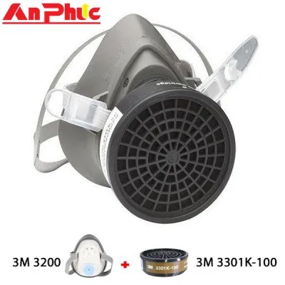 Combo mặt nạ phòng độc 3200 kèm phin lọc 3001K-100