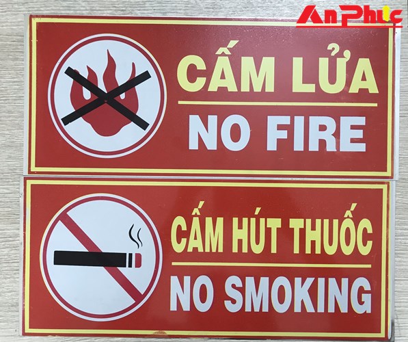 Bảng cấm lửa cấm hút thuốc