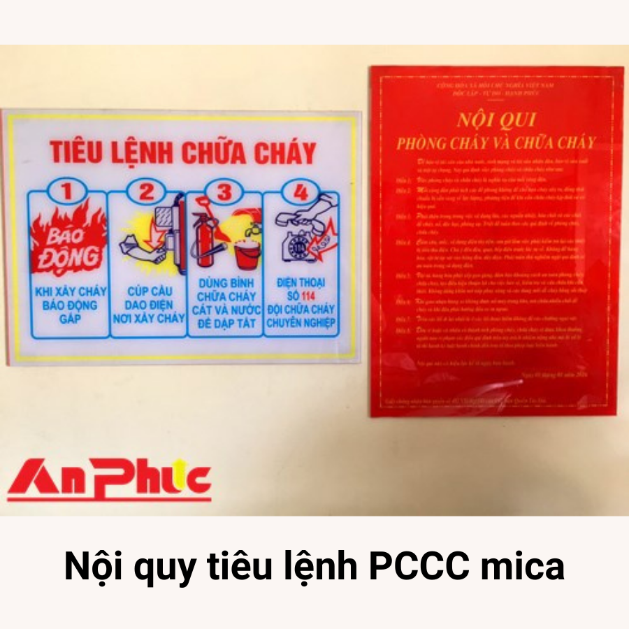 nội quy tiêu lệnh PCCC