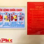 Bảng nội quy và tiêu lệnh chữa cháy không thể thiếu trong PCCC tại cơ sở kinh doanh