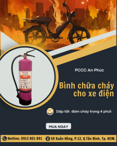 bình chữa cháy cho xe điện