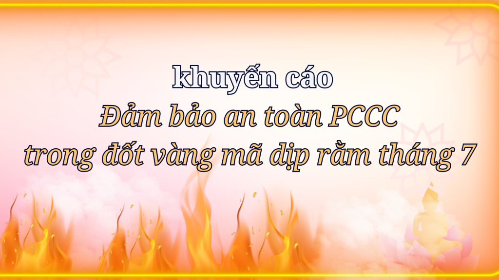 an toàn PCCC trong khi đốt vàng mã