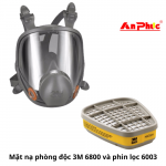 Giải pháp bảo vệ toàn diện: Combo mặt nạ 3M 6800 kèm phin lọc 6003 trong phun thuốc và phun sơn