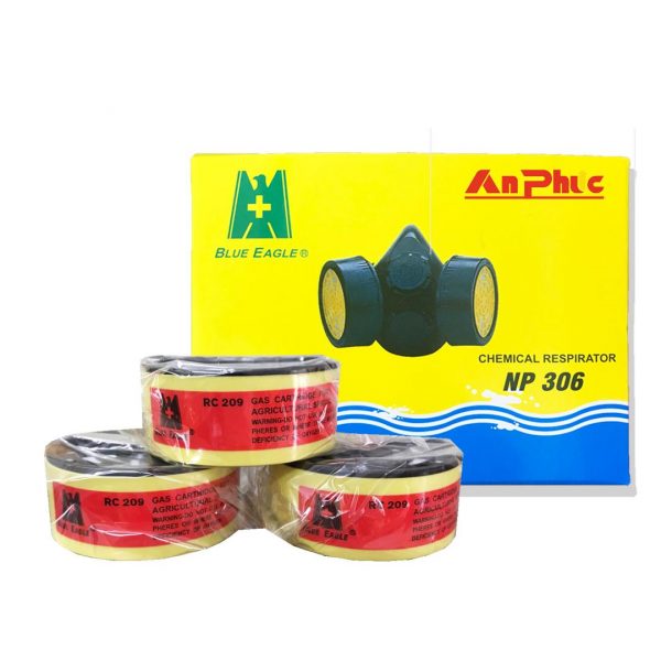 Combo mặt nạ phòng độc NP306 kèm phin lọc RC209