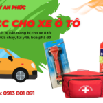 Bộ 3 sinh tồn cần trang bị trên xe ô tô : bình chữa cháy, búa thoát hiểm, túi y tế