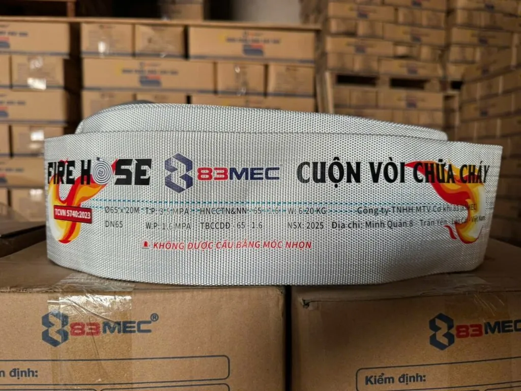 Cuộn vòi chữa cháy D65 83MEC Bộ Quốc Phòng
